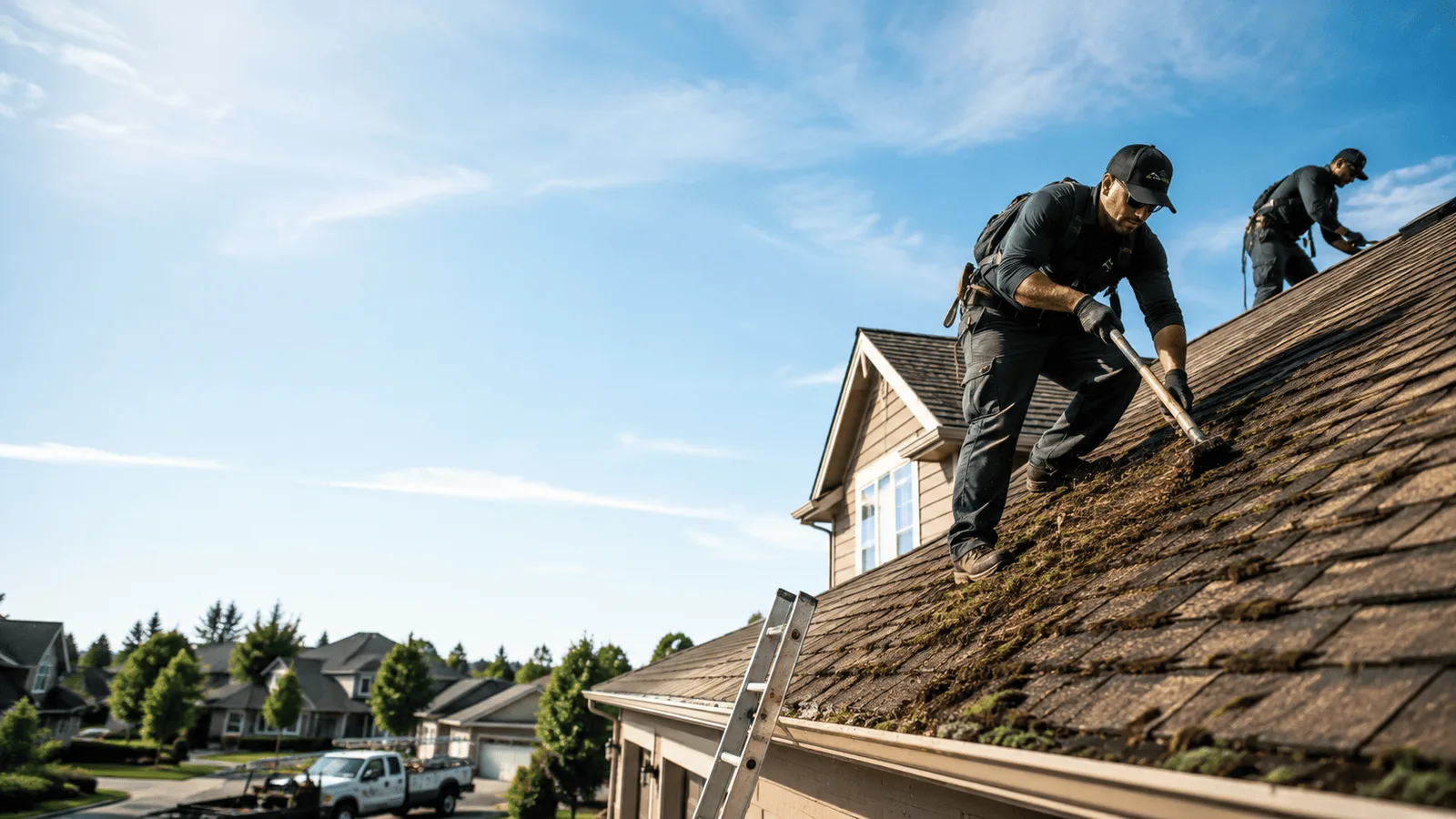 Roof Moss Removal in Whitewater, WI near me